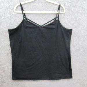 Torrid Womens Tank Top Plus Size 5X Black Adjustable Strappy Foxy Cami